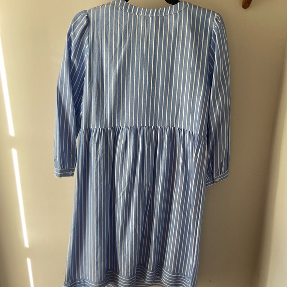 NWT LOFT Dress | Blue w// White Stripes | 3/4 Sleeves | Size Small - Picture 4 of 4